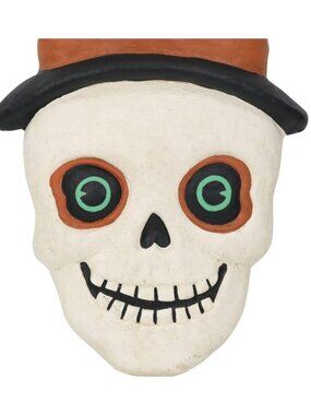 NWT Baron Samedi Catrin Skeleton Man Halloween Wall Decor Top Hat Goth Ashland